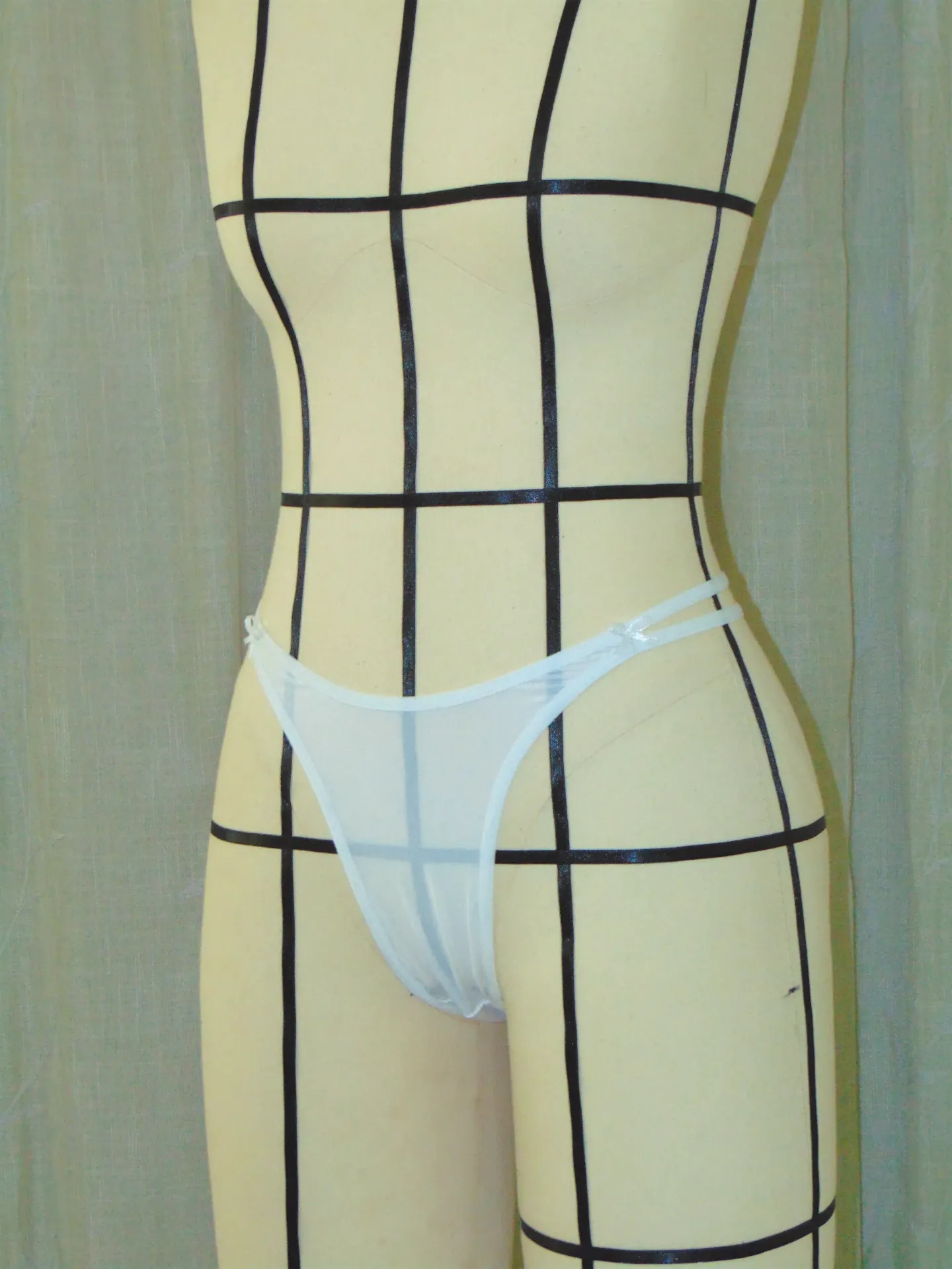 Calcinha Tanga (Preto, PP, Algodão)